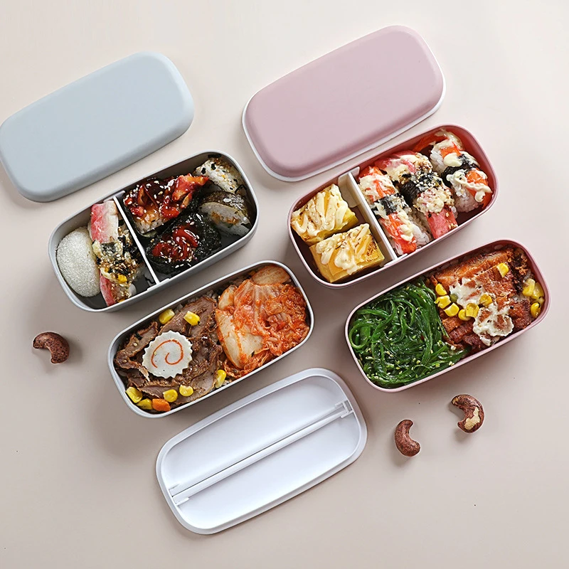 صندوق طعام محمول مقاوم للتسرب  - مراجعة Bento Box Two Tier وسعره