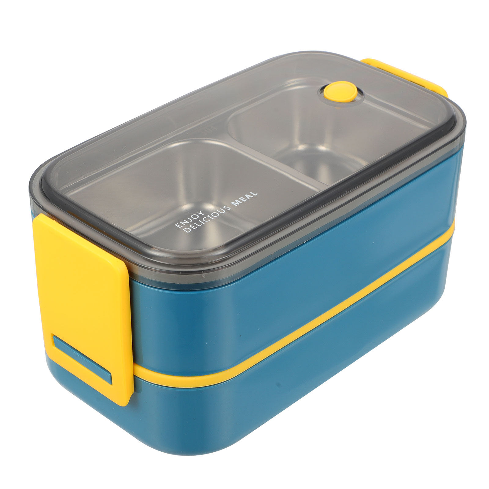 علبة طعام من الفولاذ المقاوم ل - مراجعة Bento Box Two Tier وسعره
