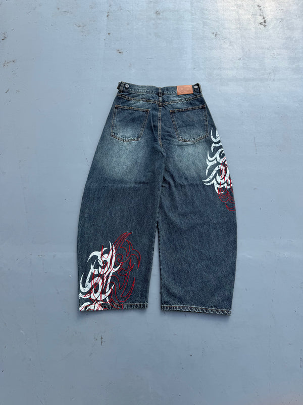 بنطلون جينز هاراجوكو قوطي Y2K  - مراجعة Japanese Lifestyle Goods وسعره